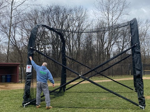 Collapsible Portable Batting Cage_sideview