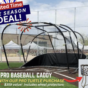 free pro baseball caddy with purchase of the Pro Turtle