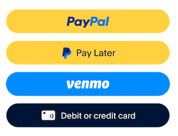 payments we accept paypal pay later venmo credit cards