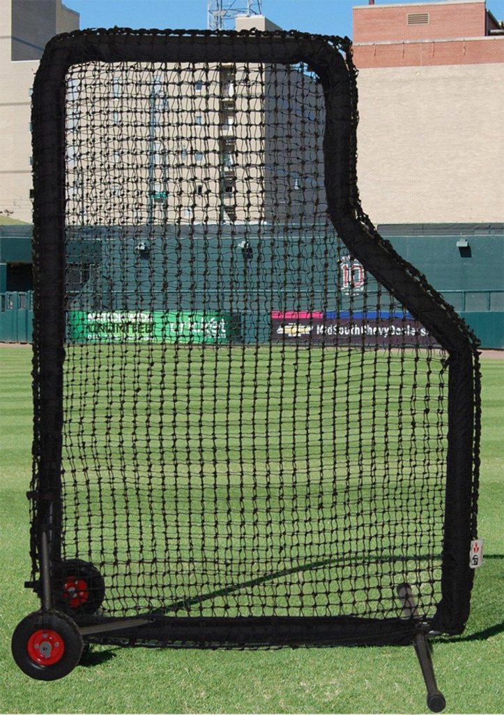 Compact 5' x 7' Pro L Screen With Wheels & Padding | Heavy #60 Net