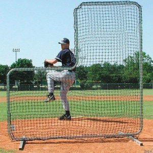 Baseball Pitching L Screen & Optional Wheels & Padding | 7' H x 7' W Team Model