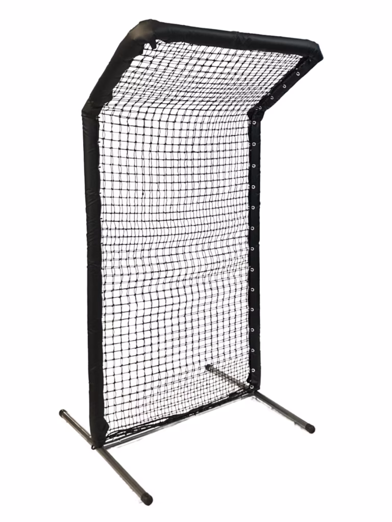 compact front toss screen with hood