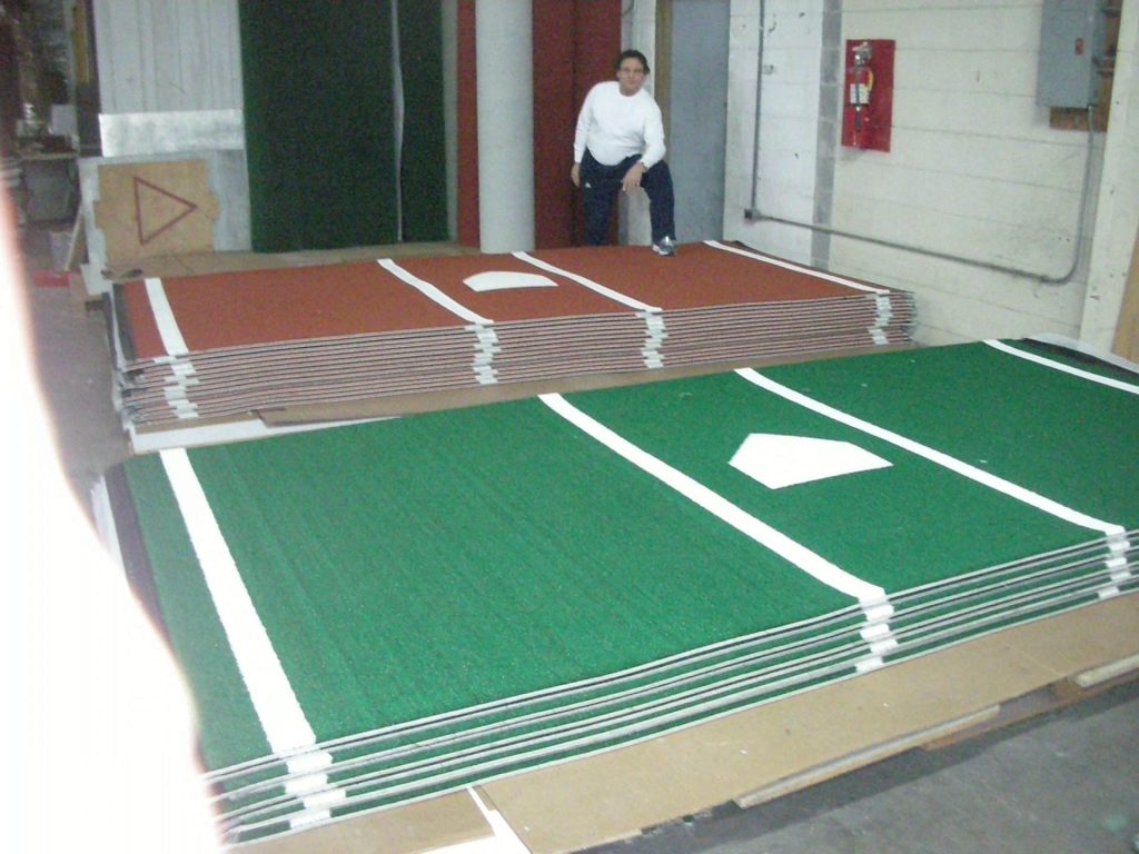 Baseball Hitting Mats | 6' x 12' Pro Turf Mats in Green or Clay