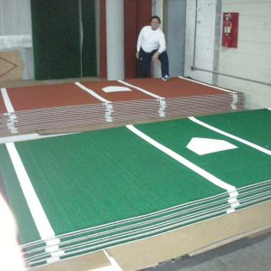 Baseball Hitting Mats | 6' x 12' Pro Turf Mats in Green or Clay