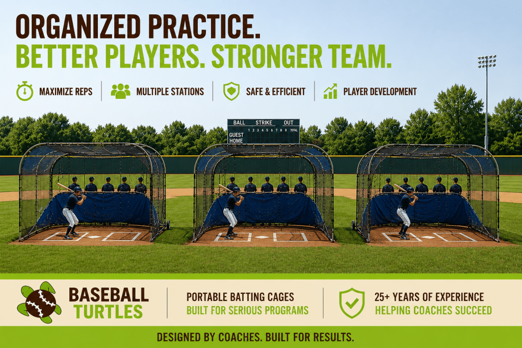 Organized efficient batting practice plan